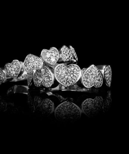 Silver Temptation Anello Cuori ref. 9996  Argento Sterling