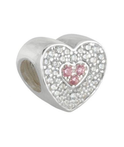 I Simboli Charms Cuore Pavè ref. charms4cuore Argento Sterling