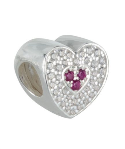 I Simboli Charms Cuore Pavè ref. charms4cuore Argento Sterling