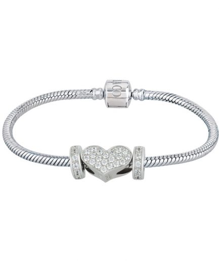 I Simboli Bracciale Cuore Allungato ref. 31910 Argento Sterling