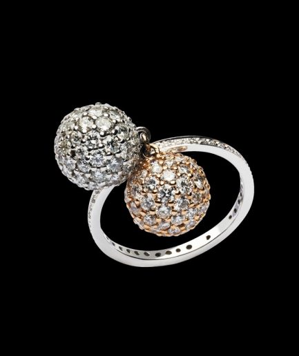 Diamonds Collection Anello Sfere ref. 5563 Oro e Diamanti