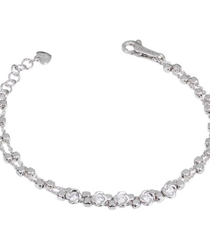 Pret a Porter Bracciale Rose 2 fili ref. 3267 Argento Sterling