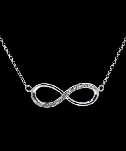 Infinito Collier Logo Zirconi ref 2131 Argento Sterling