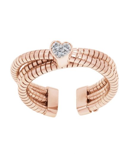 Tubogas Anello Cuore ref 22397 Argento Sterling