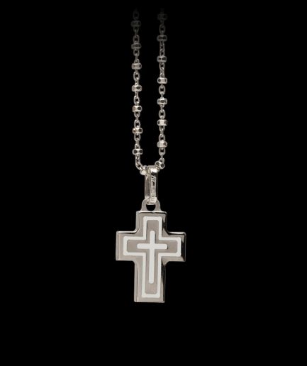 Uomo Pendente Croce ref. 73 Argento Sterling