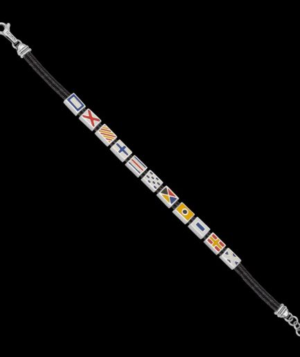 Uomo Bracciale Bandiere Ref. 17 Argento Sterling