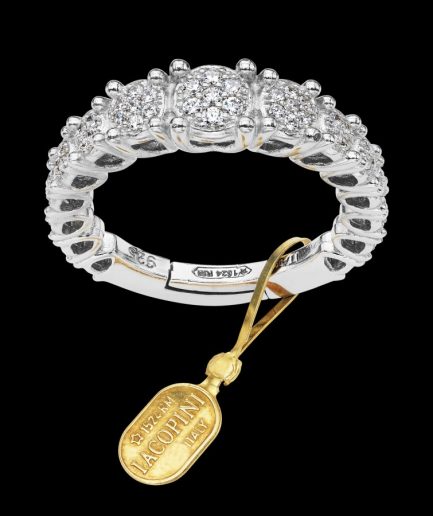 JCK 9 Vera con Pavè di Zirconi ref. jck9 Oro 18kt