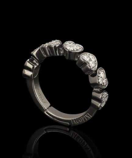 Silver Temptation Anello Cuori ref. 9999  Argento Sterling