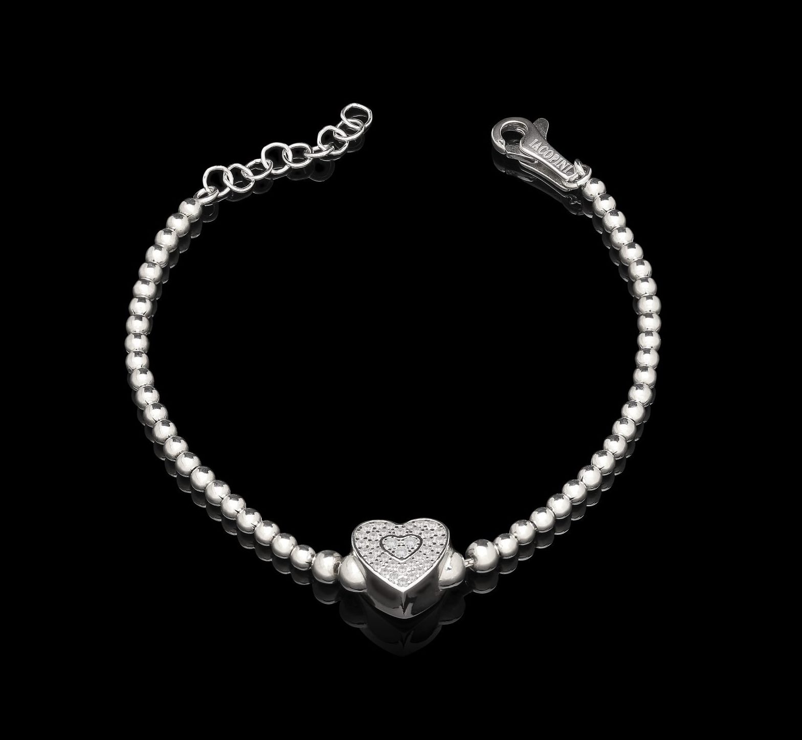 bracciale doppio cuore