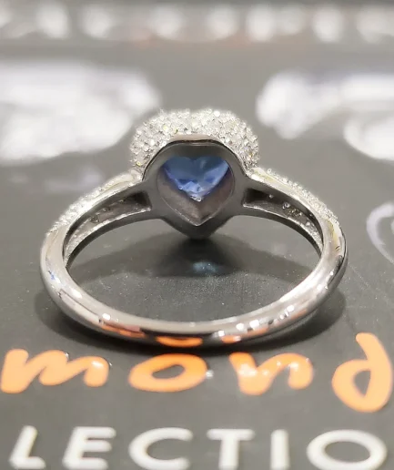 Diamonds Collection Anello Zaffiro Cuore ref. 30000 cuore Oro e Diamanti
