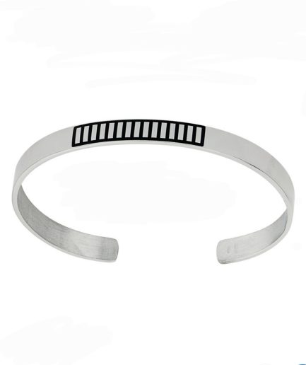 Bracciale Uomo Rigido Geometrico ref. 4452.7 Argento Sterling