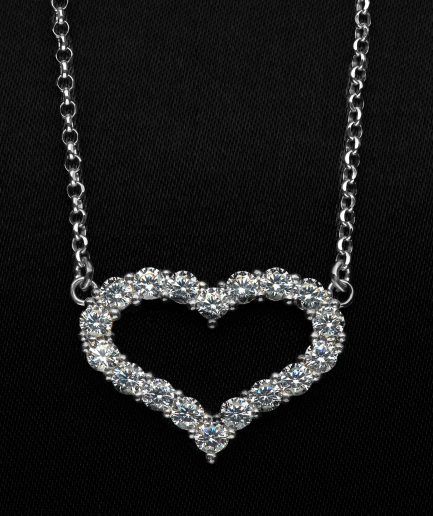 JCK Collier 1 Cuore ref. 31999.1cl Argento Sterling