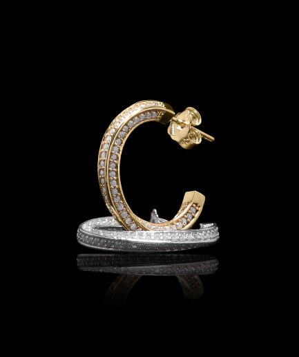 Infinity Collection Orecchini Elicoidali ref. 8888.3 Argento Sterling 925%